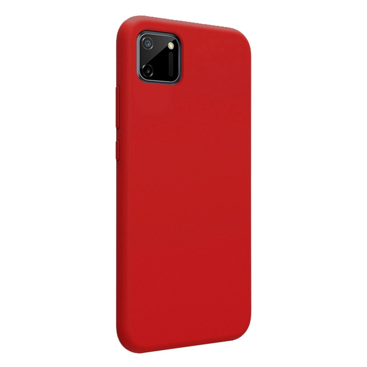 Funda Silicona Líquida Ultra Suave para Realme C11 color Roja