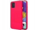 Funda Silicona Líquida Ultra Suave para Samsung Galaxy A51 5G color Rosa Fucsia