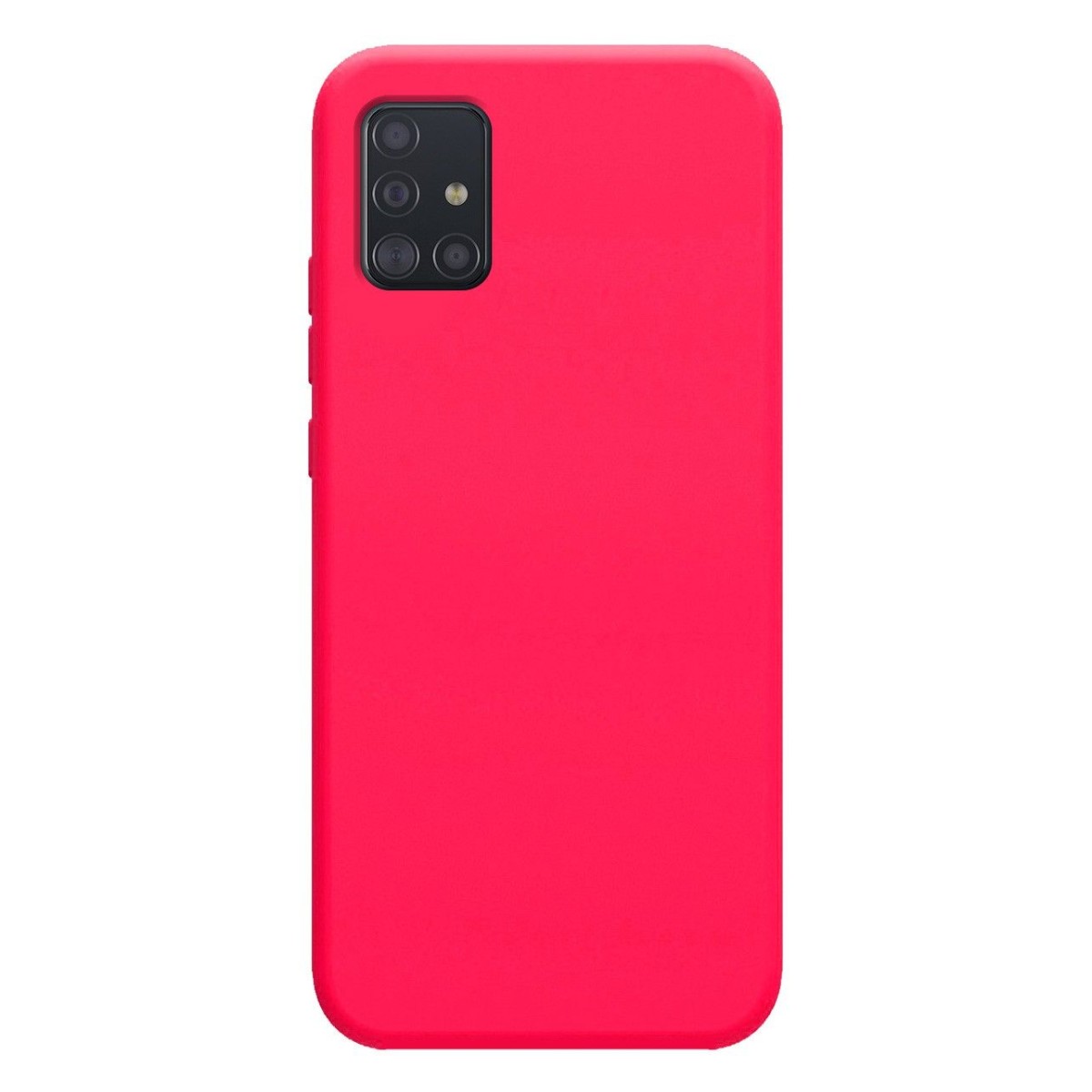 Funda Silicona Líquida Ultra Suave para Samsung Galaxy A51 5G color Rosa Fucsia