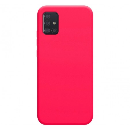 Funda Silicona Líquida Ultra Suave para Samsung Galaxy A51 5G color Rosa Fucsia