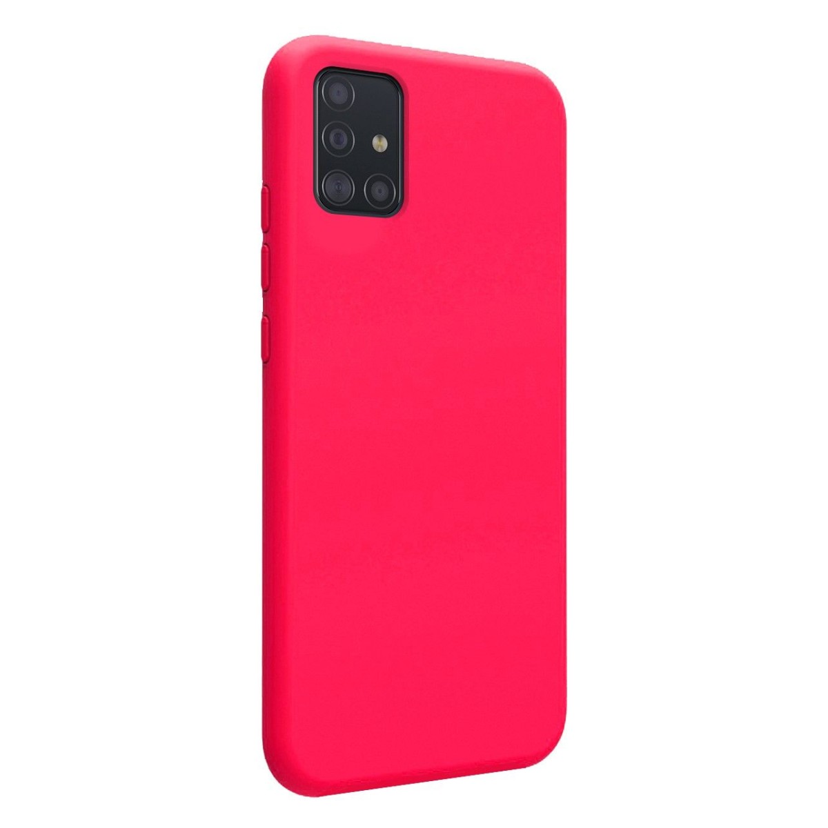 Funda Silicona Líquida Ultra Suave para Samsung Galaxy A51 5G color Rosa Fucsia