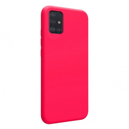 Funda Silicona Líquida Ultra Suave para Samsung Galaxy A51 5G color Rosa Fucsia