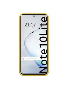 Funda Silicona Líquida Ultra Suave para Samsung Galaxy Note 10 Lite color Amarilla