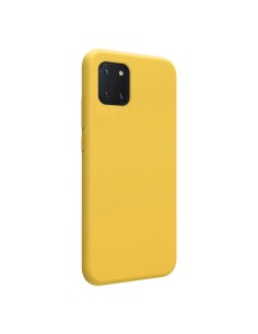 Funda Silicona Líquida Ultra Suave para Samsung Galaxy Note 10 Lite color Amarilla