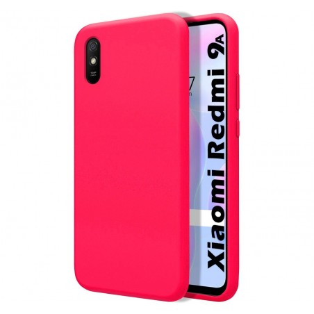 Funda Silicona Líquida Ultra Suave para Xiaomi Redmi 9A / 9AT color Rosa Fucsia