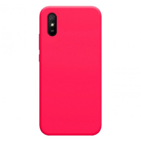 Funda Silicona Líquida Ultra Suave para Xiaomi Redmi 9A / 9AT color Rosa Fucsia