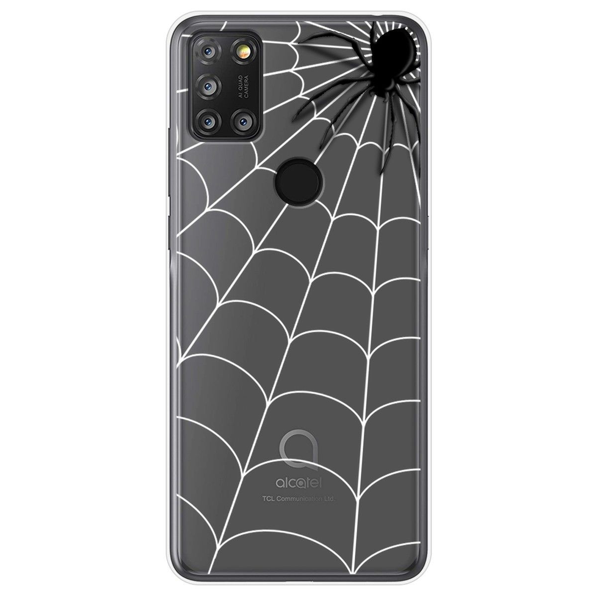Funda Gel Transparente para Alcatel 3X 4CAM diseño Araña Dibujos
