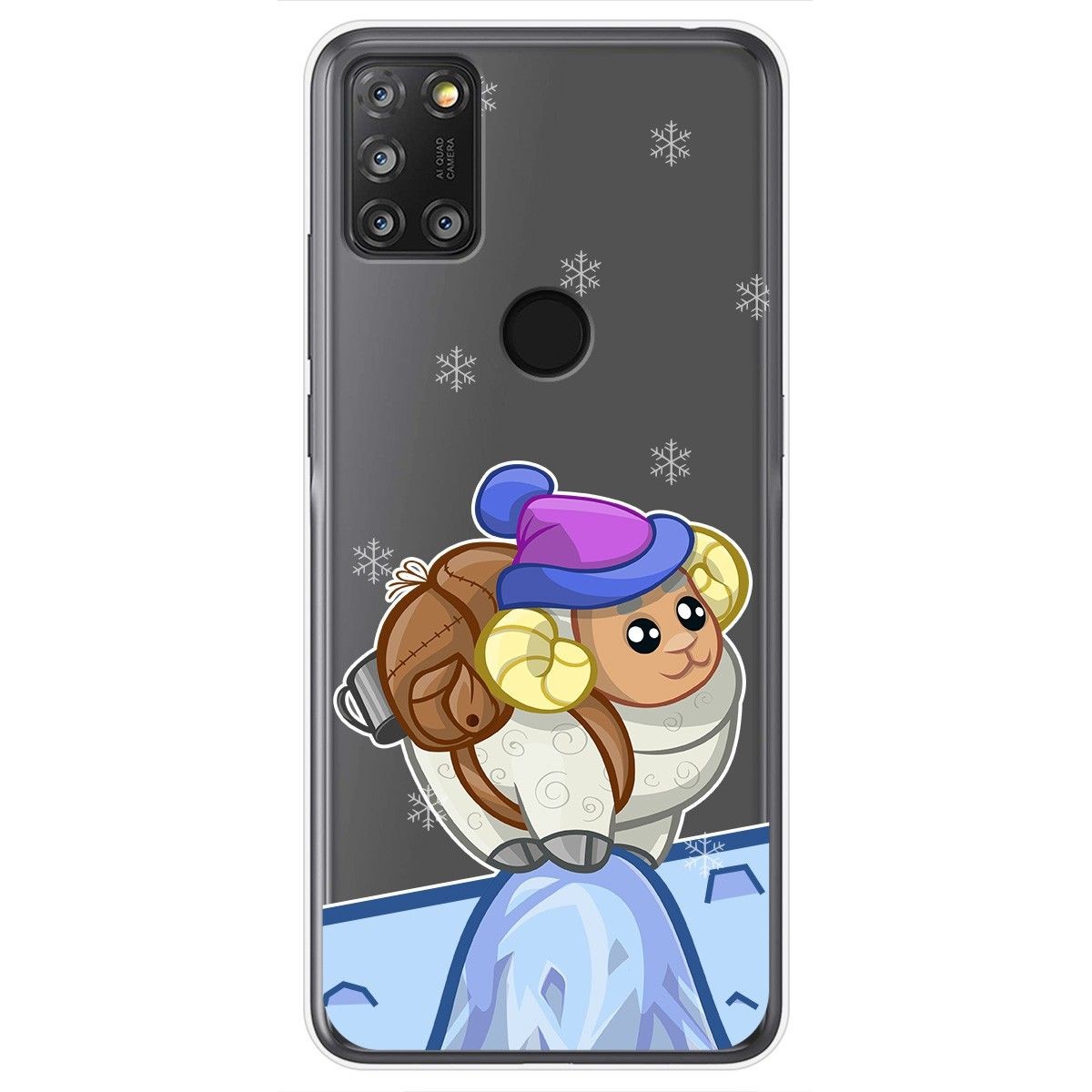Funda Gel Transparente para Alcatel 3X 4CAM diseño Cabra Dibujos