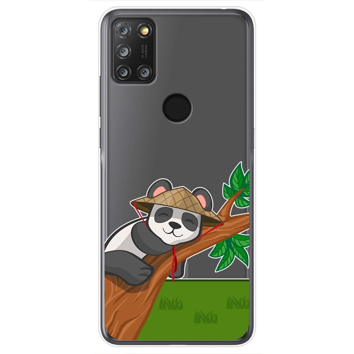 Funda Gel Transparente para Alcatel 3X 4CAM diseño Panda Dibujos