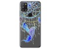 Funda Gel Transparente para Alcatel 3X 4CAM diseño Plumas Dibujos