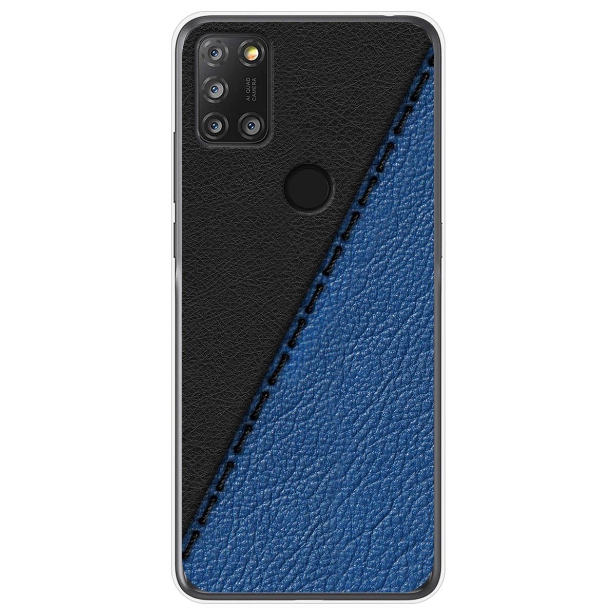 Funda Gel Tpu para Alcatel 3X 4CAM diseño Cuero 02 Dibujos