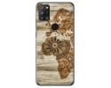 Funda Gel Tpu para Alcatel 3X 4CAM diseño Madera 07 Dibujos