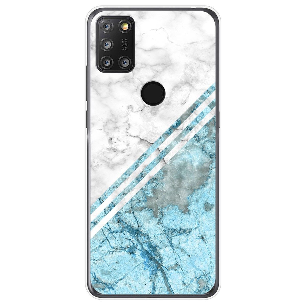 Funda Gel Tpu para Alcatel 3X 4CAM diseño Mármol 02 Dibujos