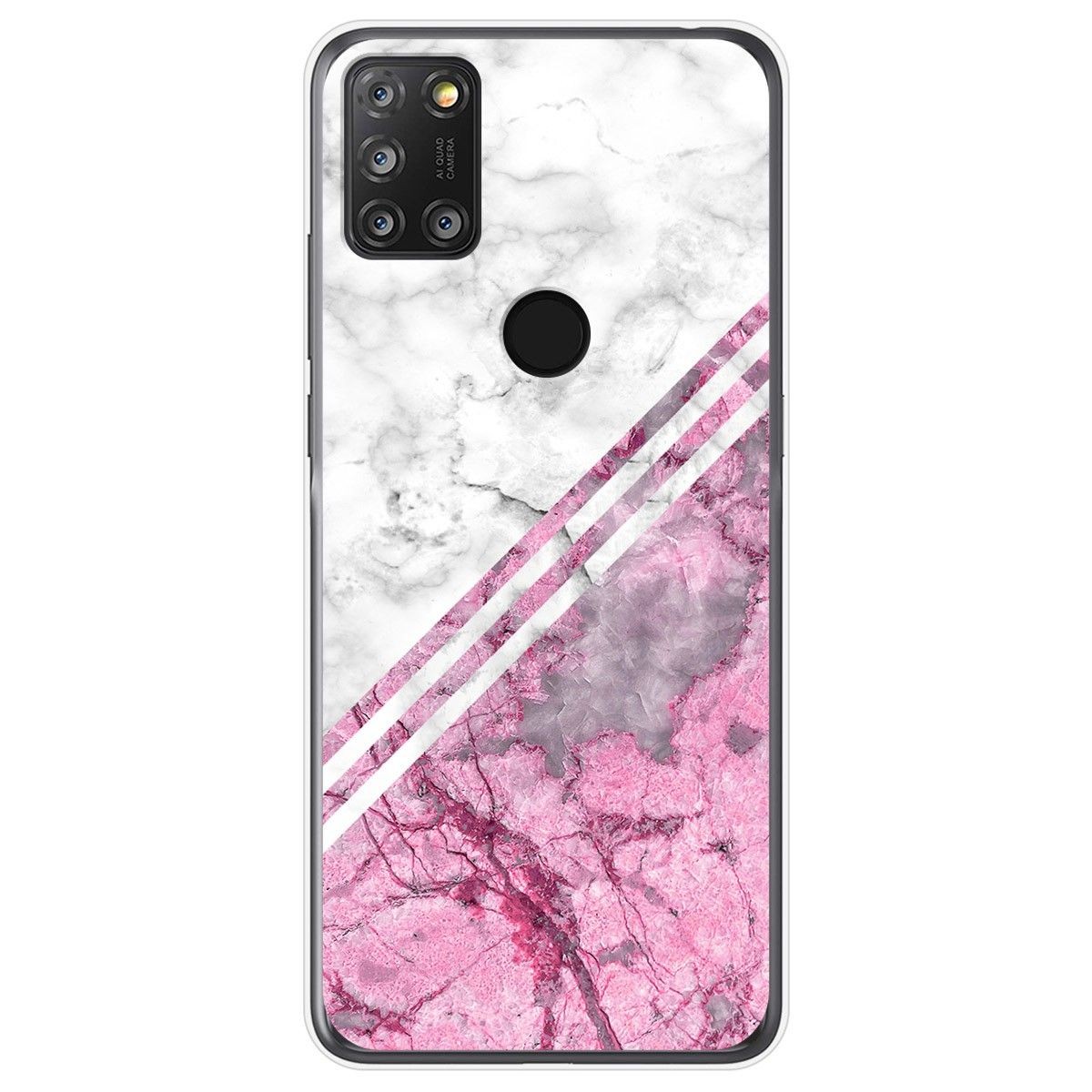 Funda Gel Tpu para Alcatel 3X 4CAM diseño Mármol 03 Dibujos