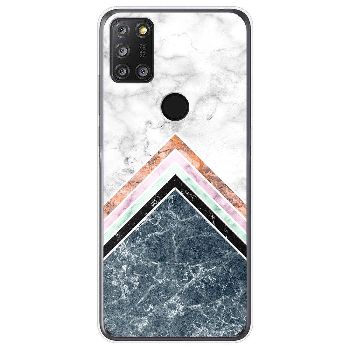 Funda Gel Tpu para Alcatel 3X 4CAM diseño Mármol 05 Dibujos