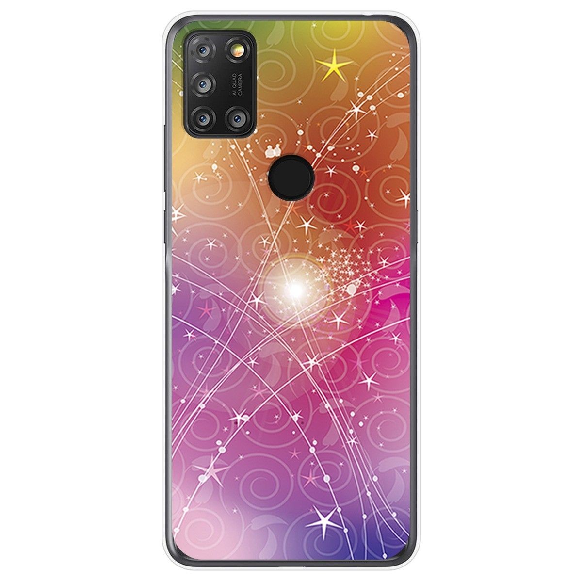 Funda Gel Tpu para Alcatel 3X 4CAM diseño Abstracto Dibujos