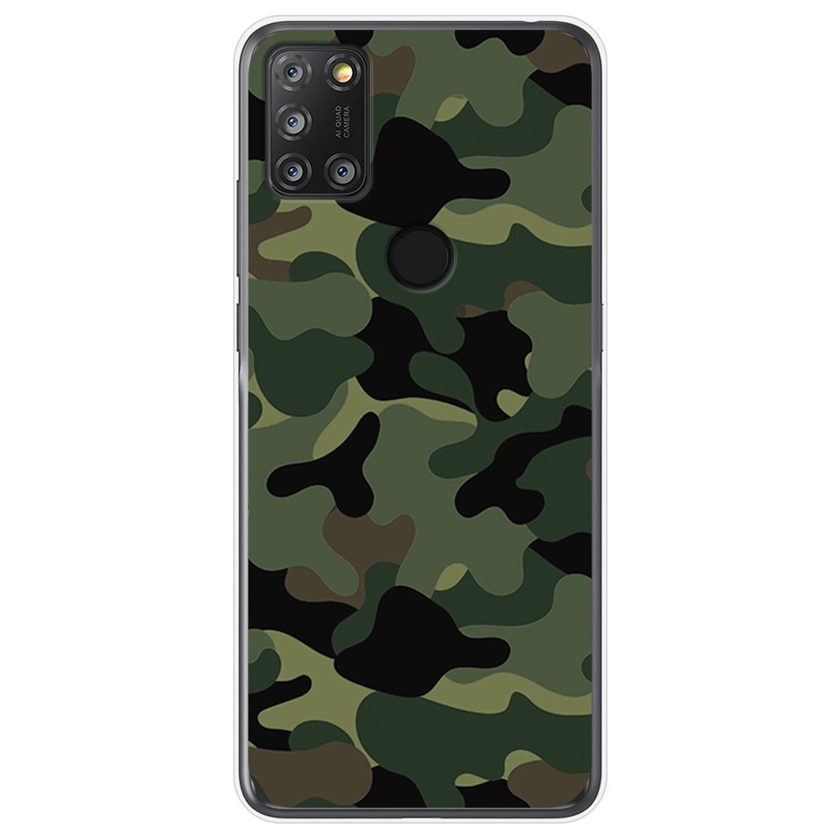 Funda Gel Tpu para Alcatel 3X 4CAM diseño Camuflaje Dibujos