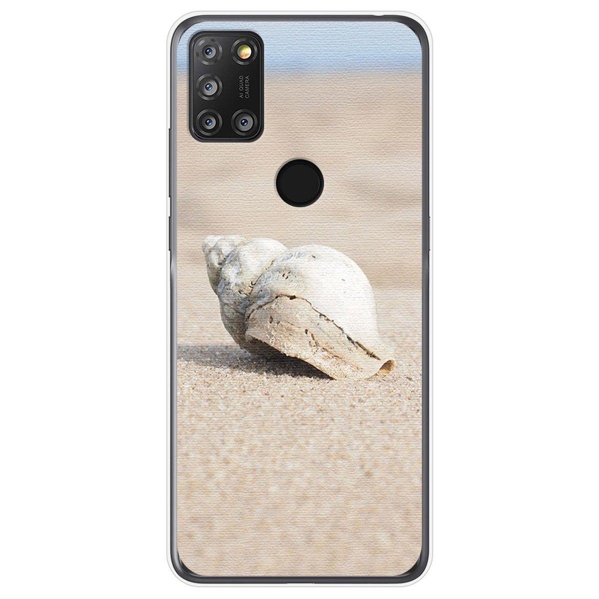 Funda Gel Tpu para Alcatel 3X 4CAM diseño Concha Dibujos