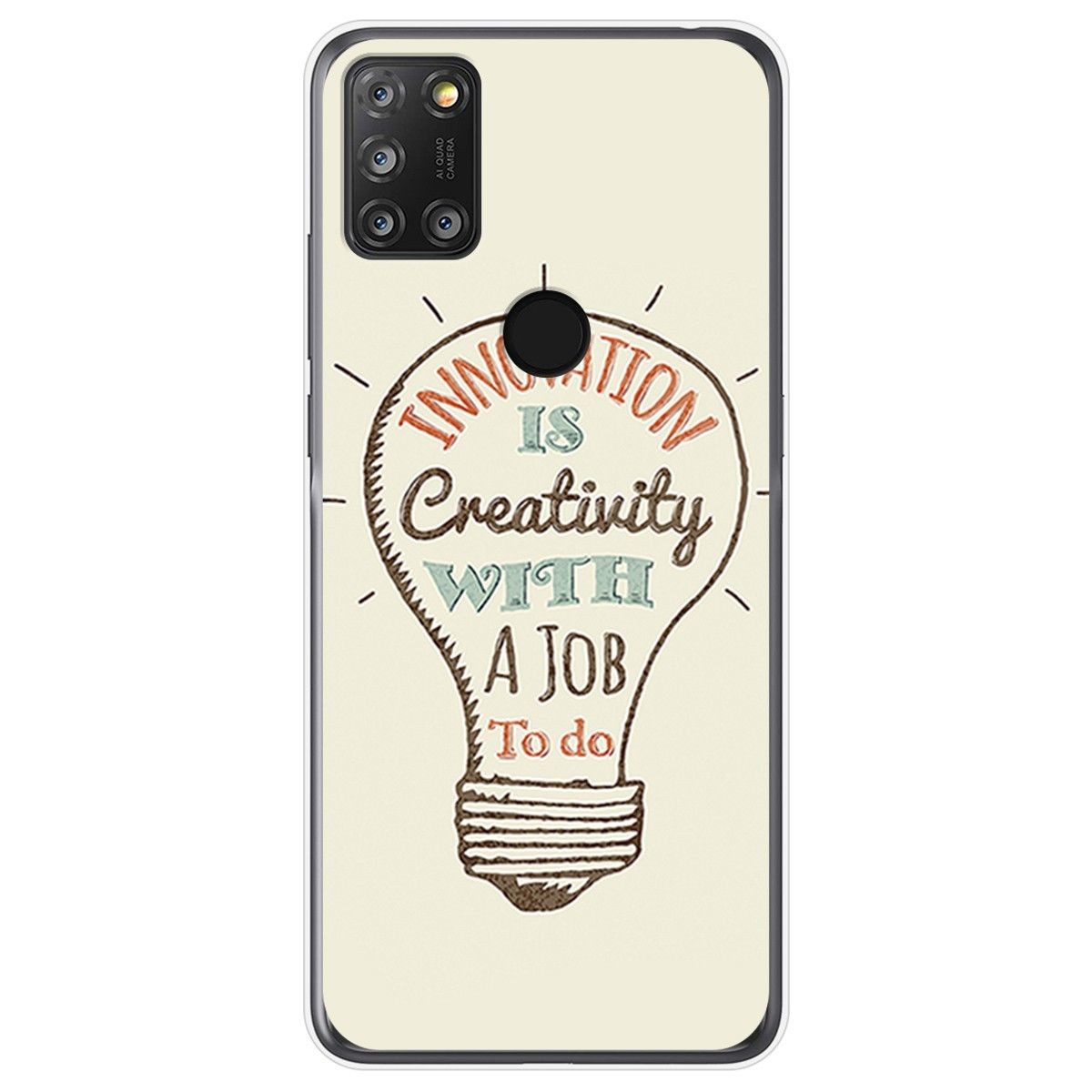 Funda Gel Tpu para Alcatel 3X 4CAM diseño Creativity Dibujos