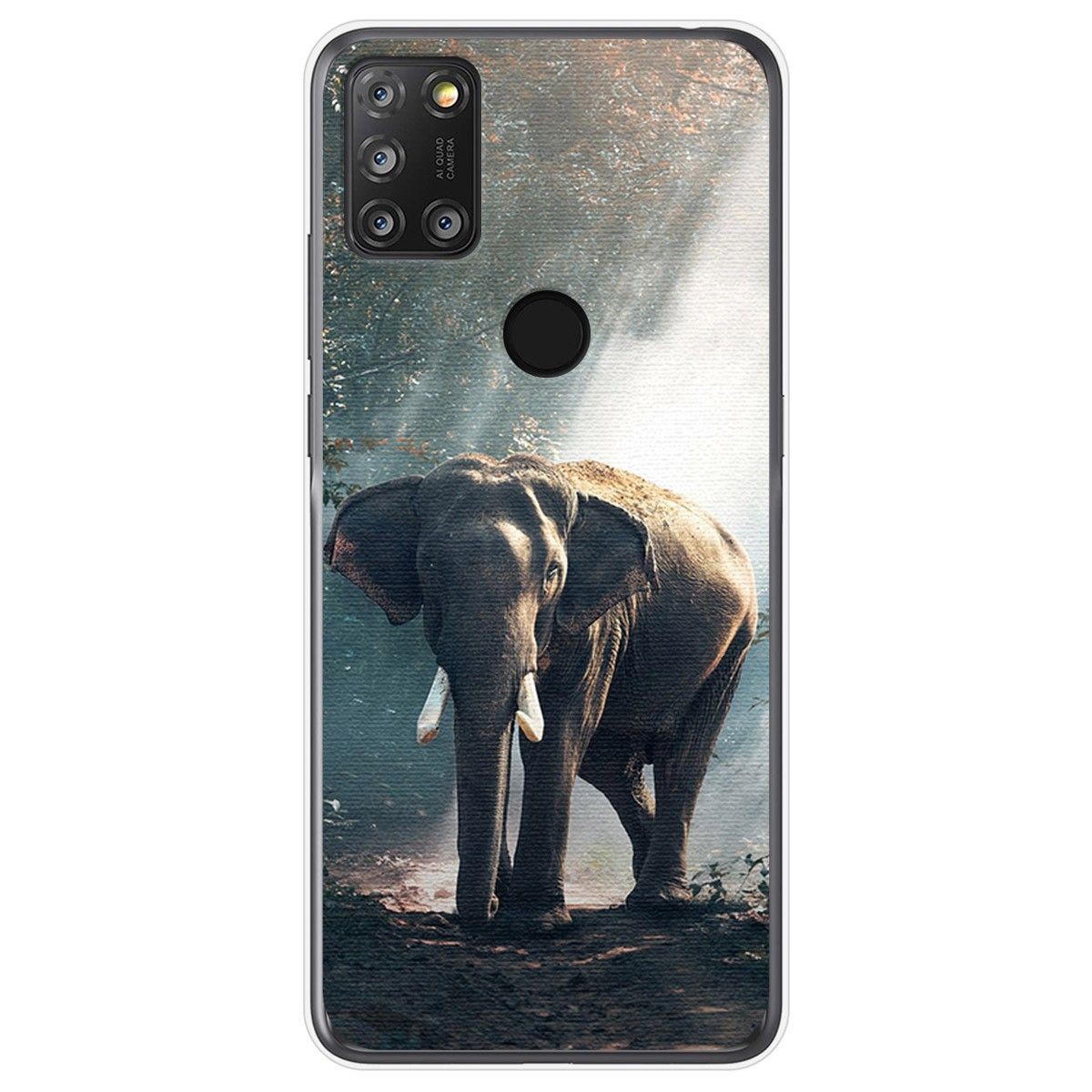 Funda Gel Tpu para Alcatel 3X 4CAM diseño Elefante Dibujos