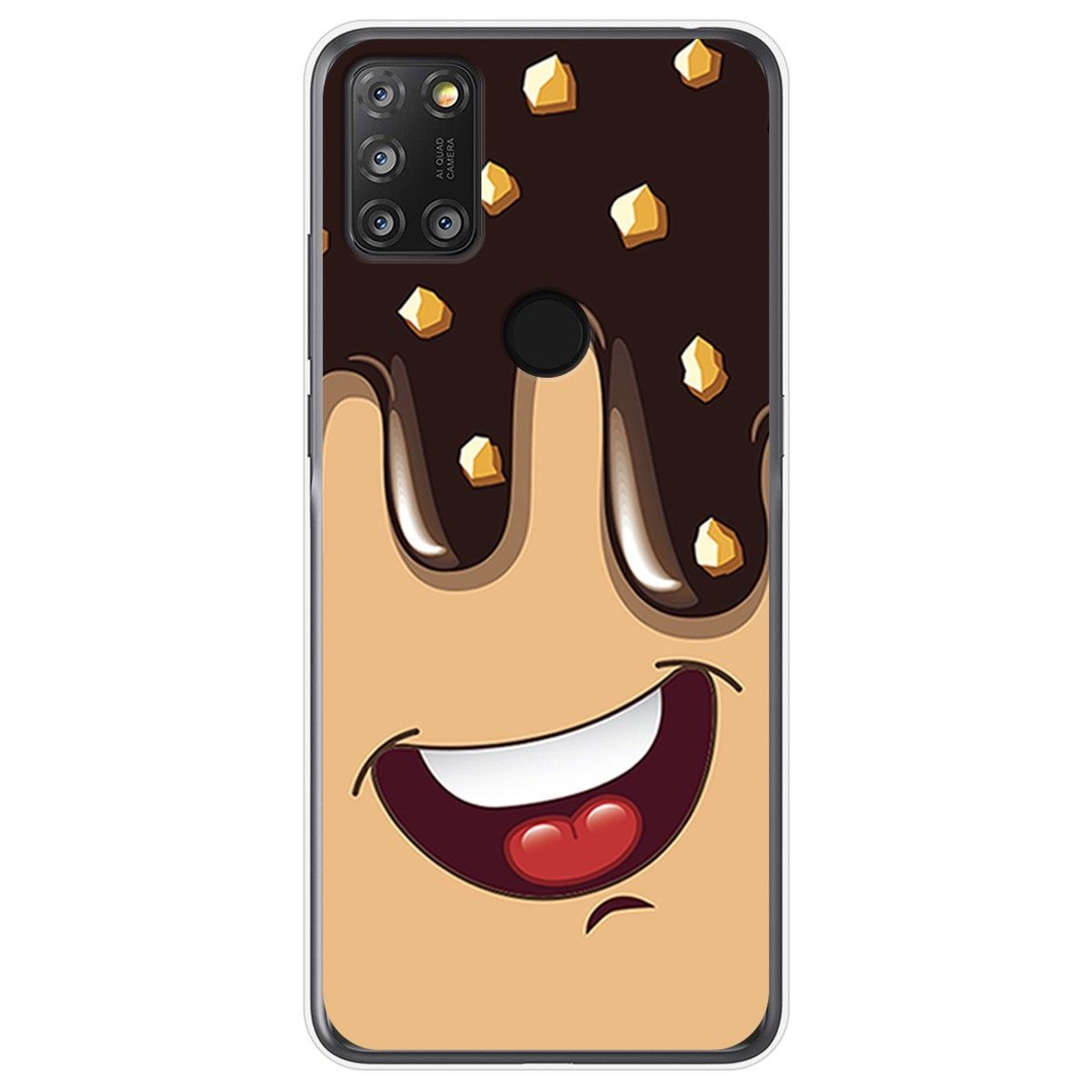 Funda Gel Tpu para Alcatel 3X 4CAM diseño Helado Chocolate Dibujos