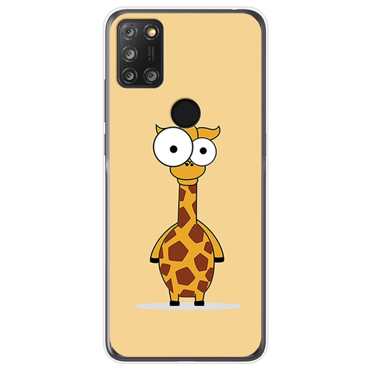 Funda Gel Tpu para Alcatel 3X 4CAM diseño Jirafa Dibujos