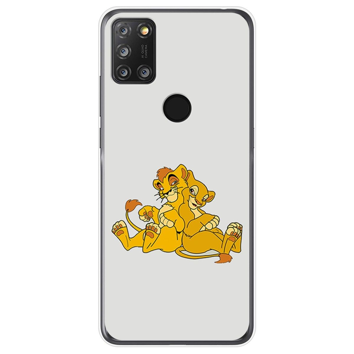 Funda Gel Tpu para Alcatel 3X 4CAM diseño Leones Dibujos