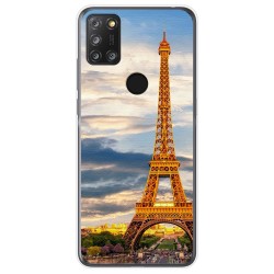 Funda Gel Tpu para Alcatel 3X 4CAM diseño Paris Dibujos