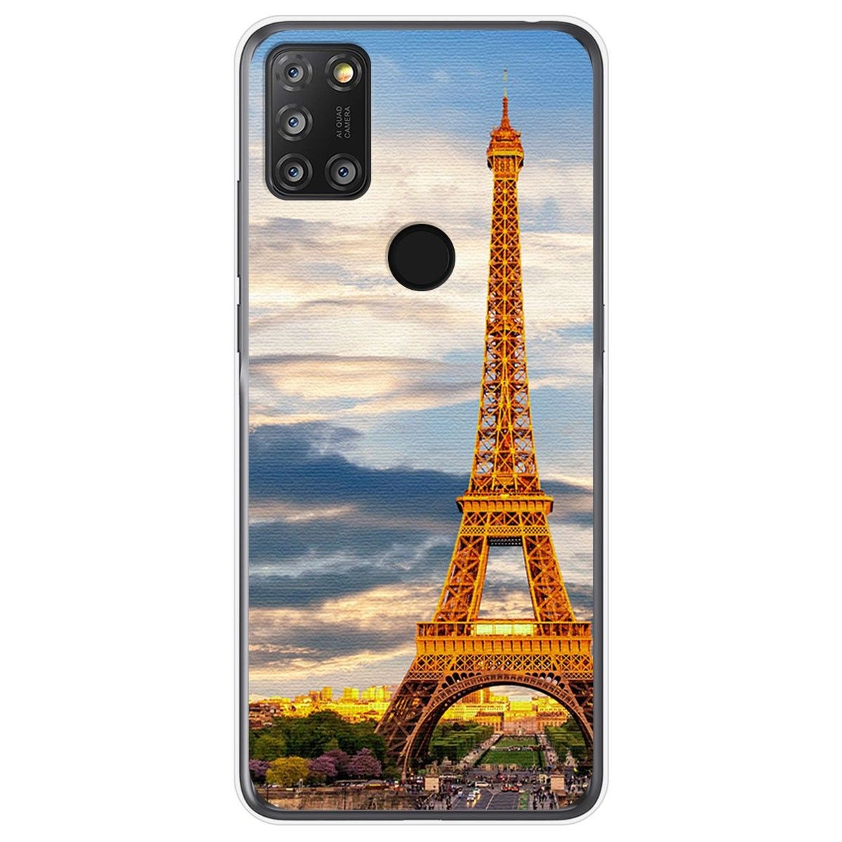 Funda Gel Tpu para Alcatel 3X 4CAM diseño Paris Dibujos