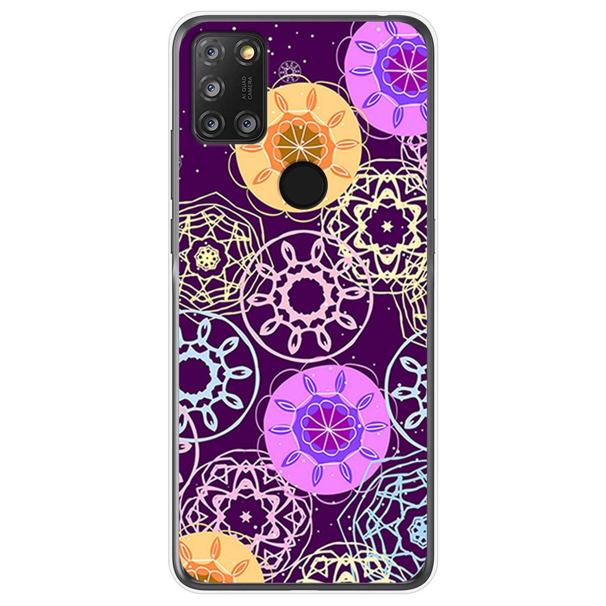 Funda Gel Tpu para Alcatel 3X 4CAM diseño Radial Dibujos