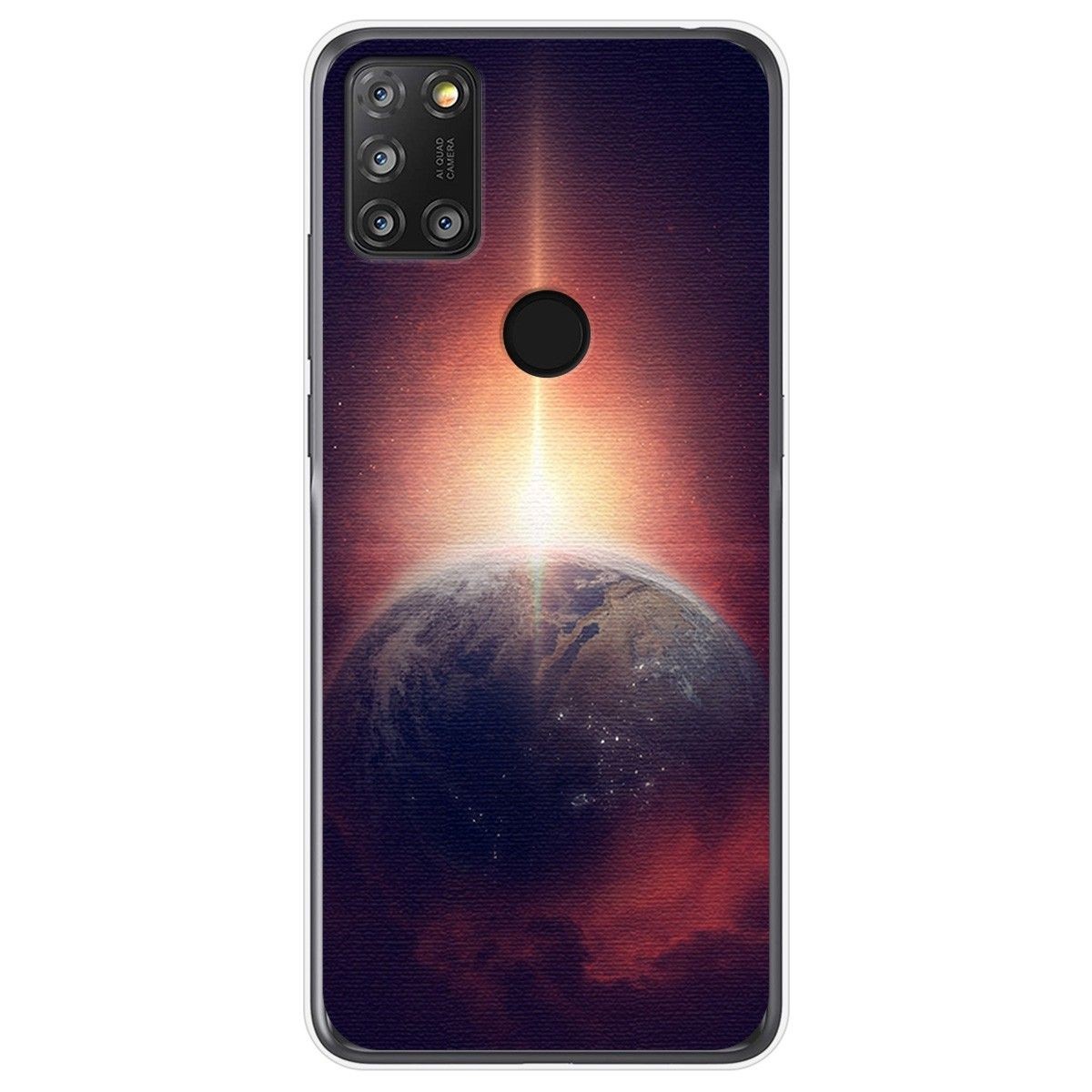 Funda Gel Tpu para Alcatel 3X 4CAM diseño Tierra Dibujos