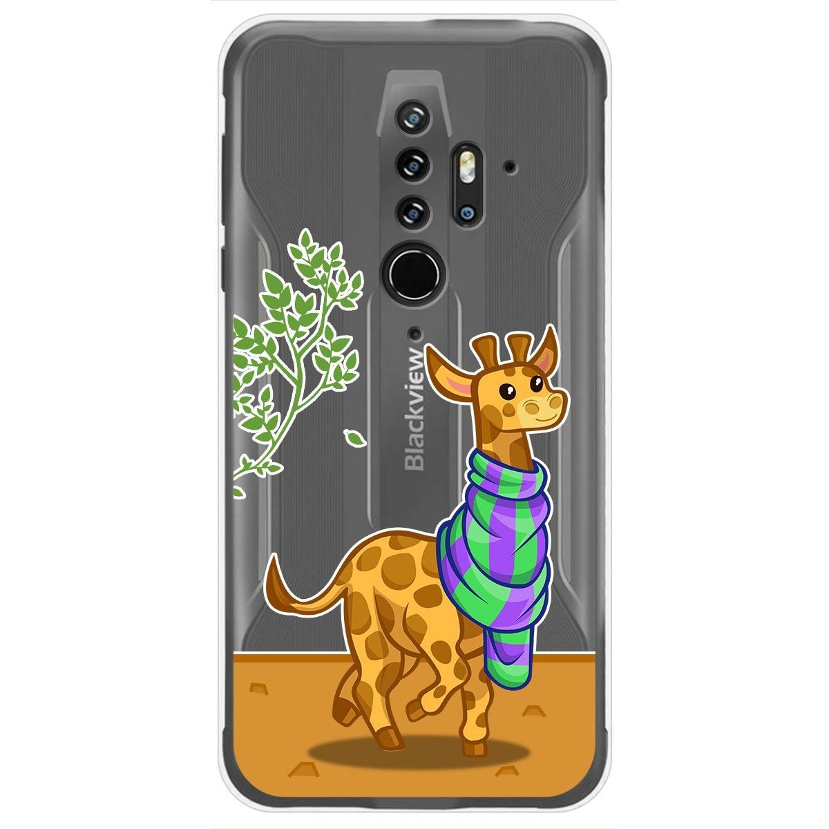 Funda Gel Transparente para Blackview BV6300 Pro diseño Jirafa Dibujos