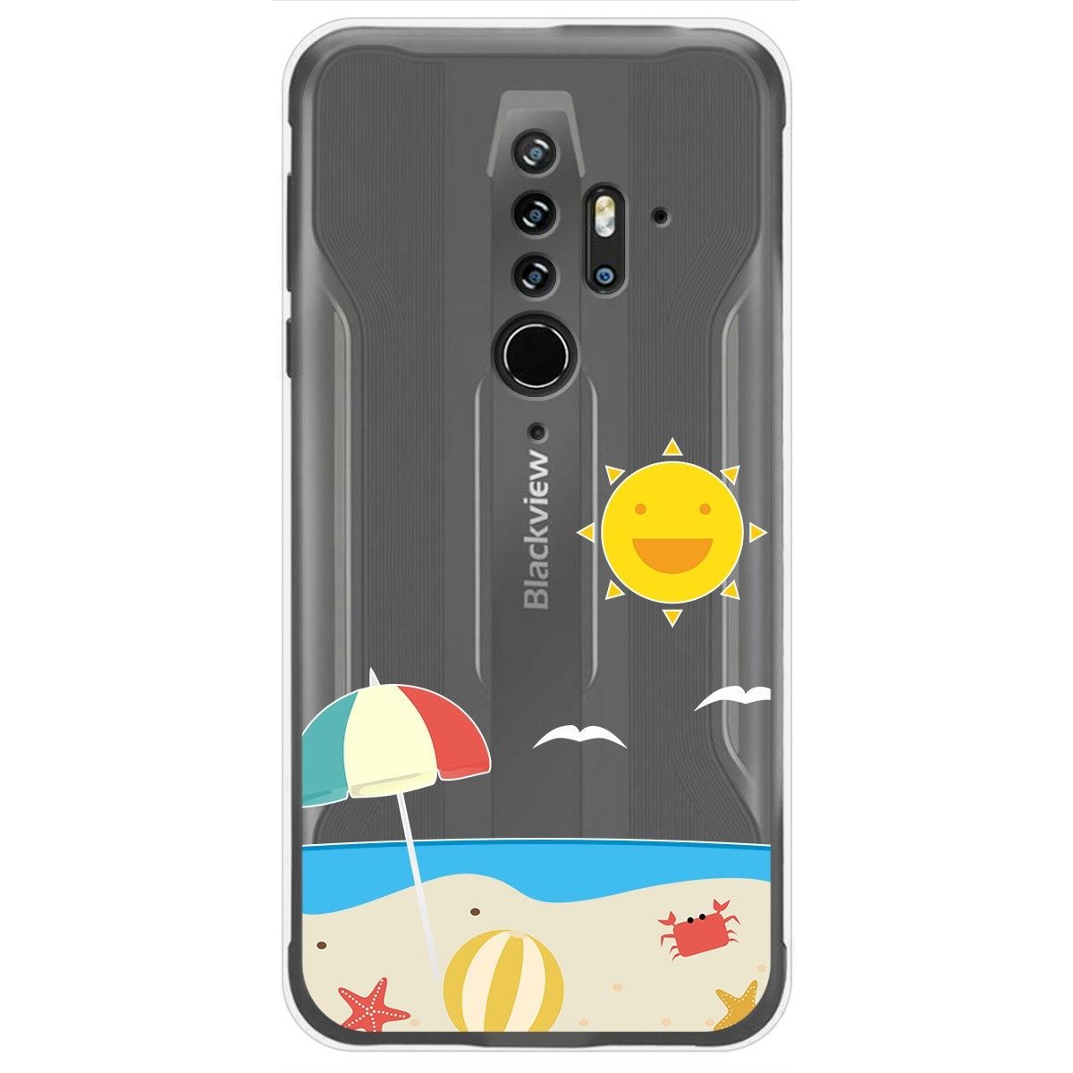 Funda Gel Transparente para Blackview BV6300 Pro diseño Playa Dibujos