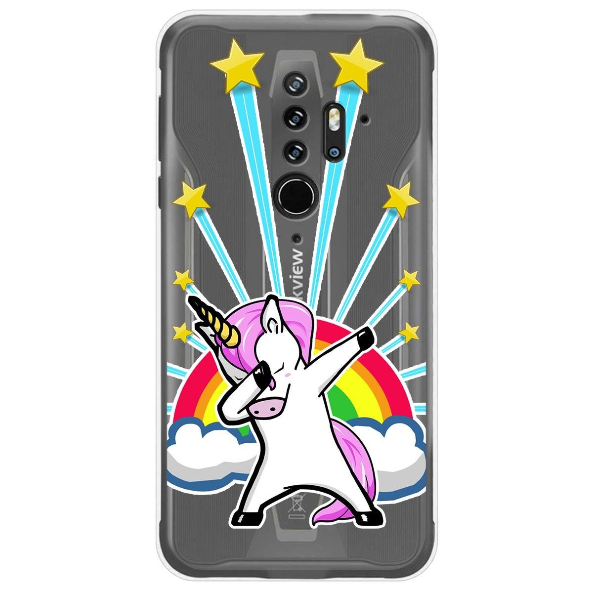 Funda Gel Transparente para Blackview BV6300 Pro diseño Unicornio Dibujos