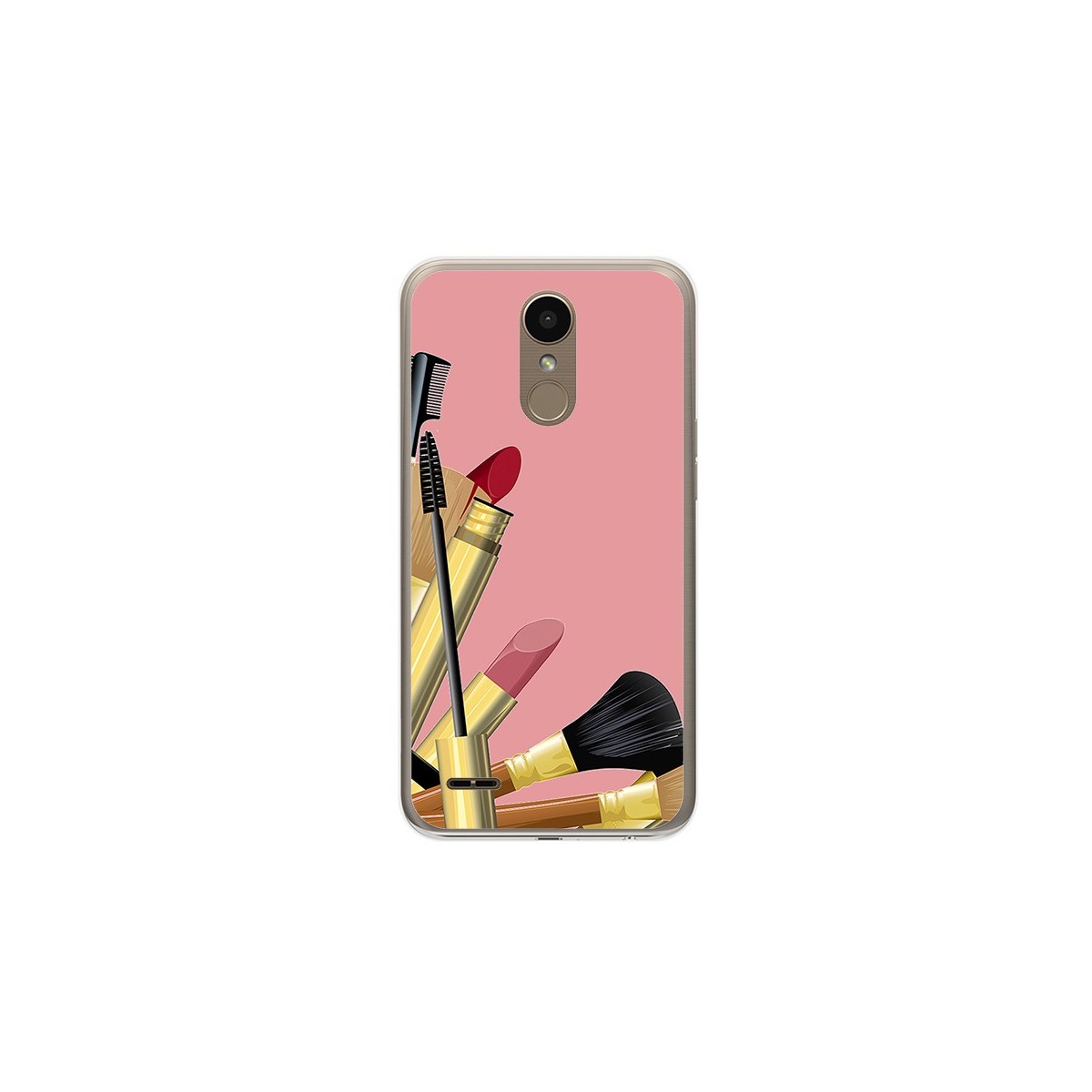Funda Gel Tpu para Lg K10 2017 Diseño Brochas Dibujos