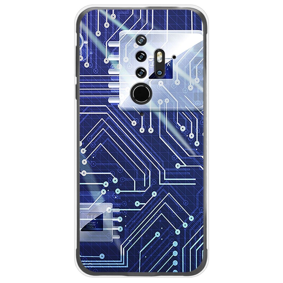 Funda Gel Tpu para Blackview BV6300 Pro diseño Circuito Dibujos