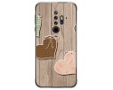 Funda Gel Tpu para Blackview BV6300 Pro diseño Corazones Madera Dibujos