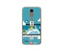 Funda Gel Tpu para Lg K10 2017 Diseño Cohete Dibujos