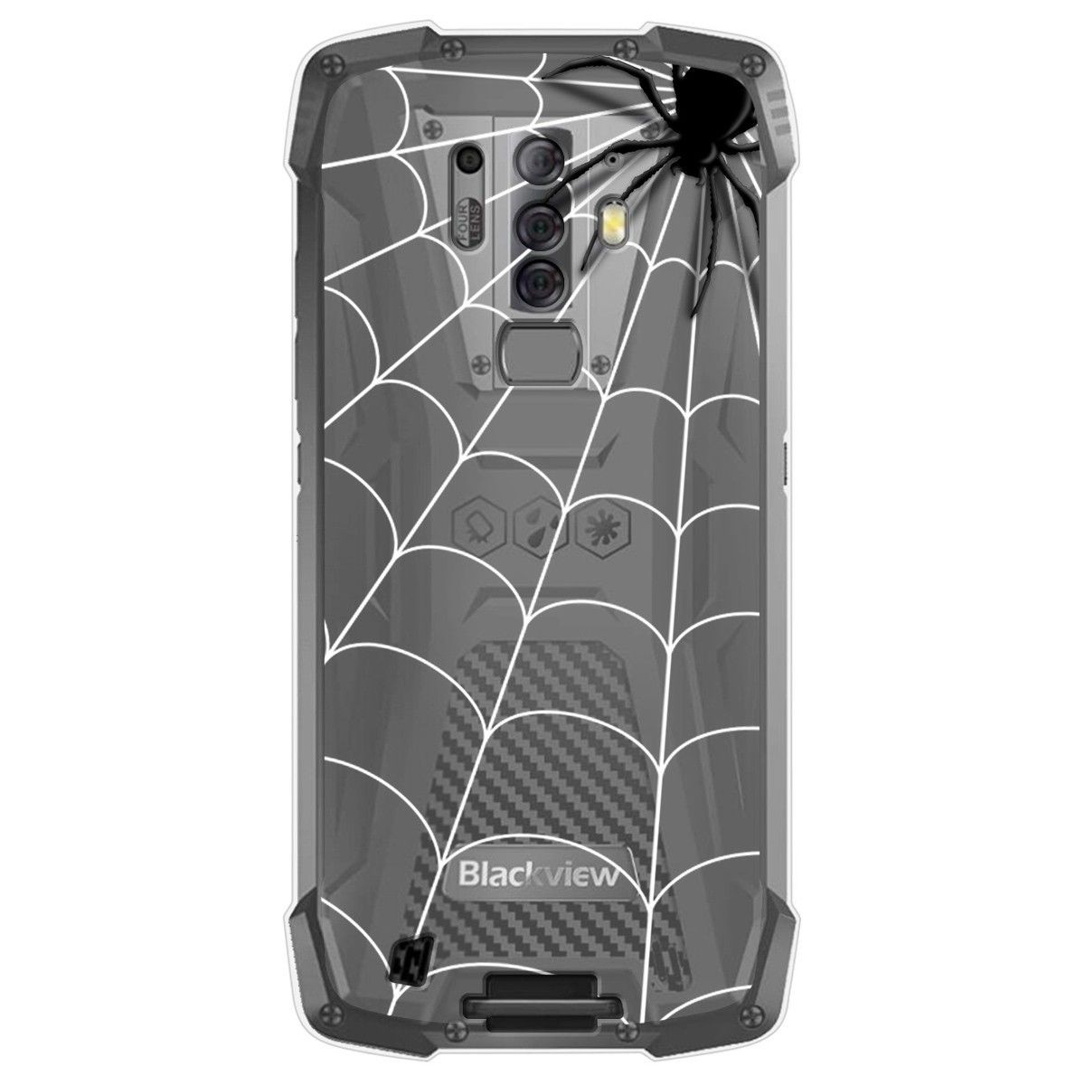 Funda Gel Transparente para Blackview BV6900 / BV6900 Pro diseño Araña Dibujos