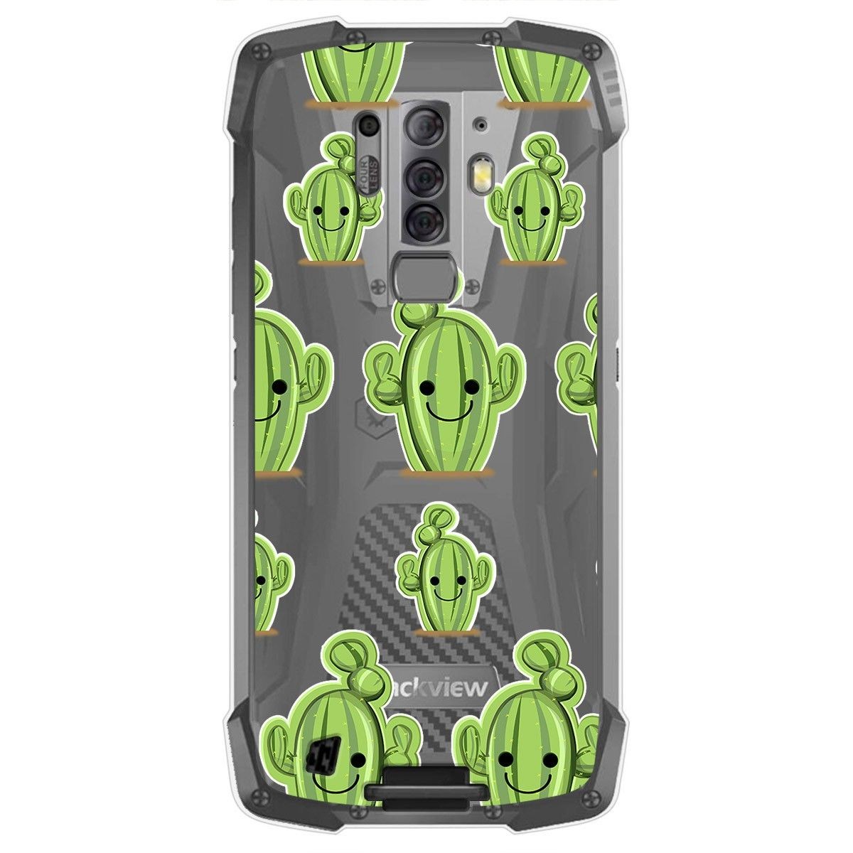 Funda Gel Transparente para Blackview BV6900 / BV6900 Pro diseño Cactus Dibujos