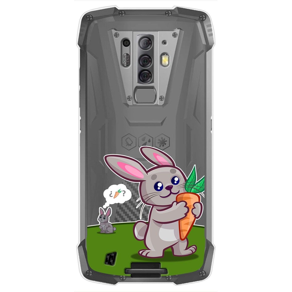 Funda Gel Transparente para Blackview BV6900 / BV6900 Pro diseño Conejo Dibujos