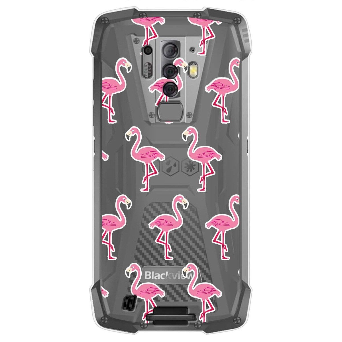 Funda Gel Transparente para Blackview BV6900 / BV6900 Pro diseño Flamenco Dibujos