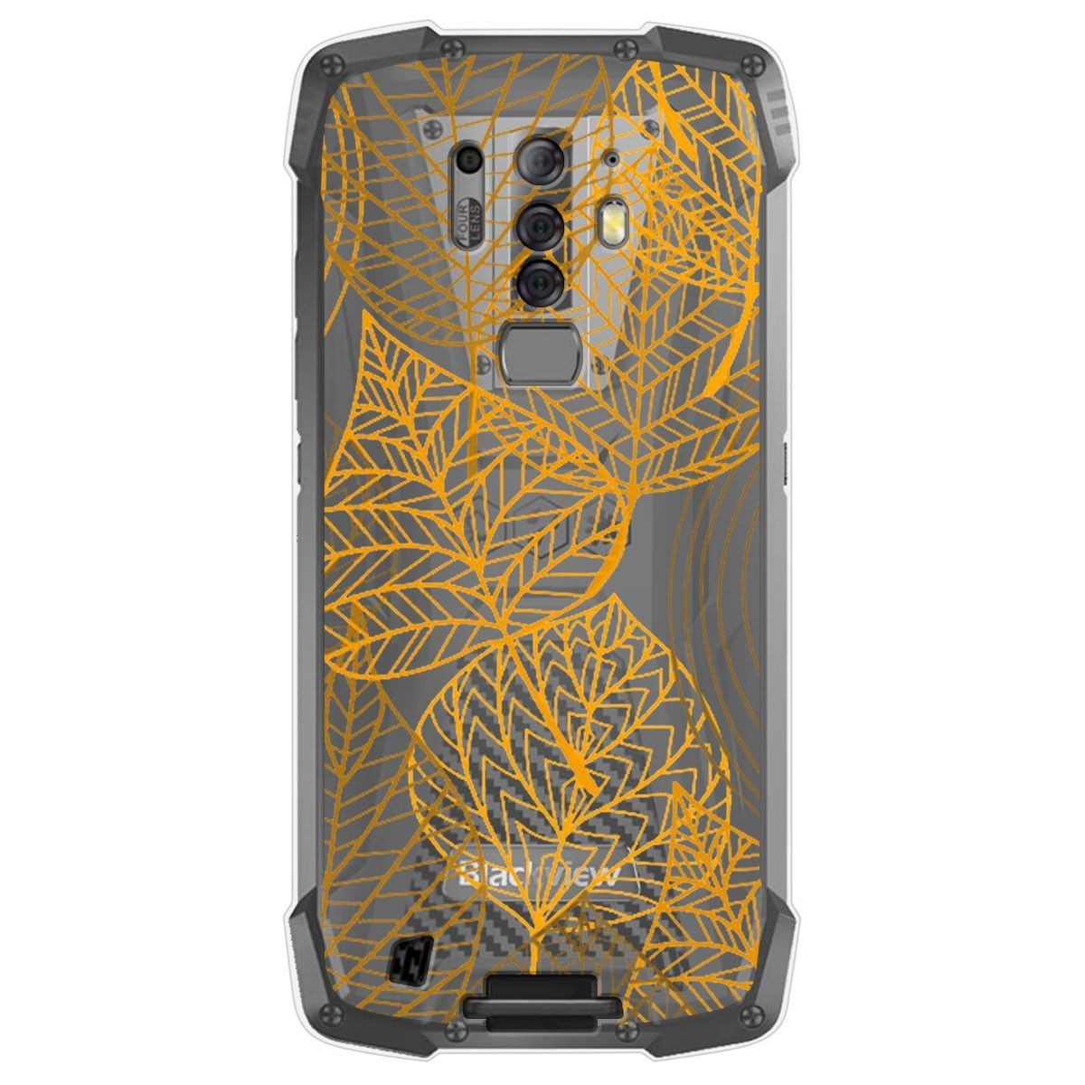 Funda Gel Transparente para Blackview BV6900 / BV6900 Pro diseño Hojas Dibujos