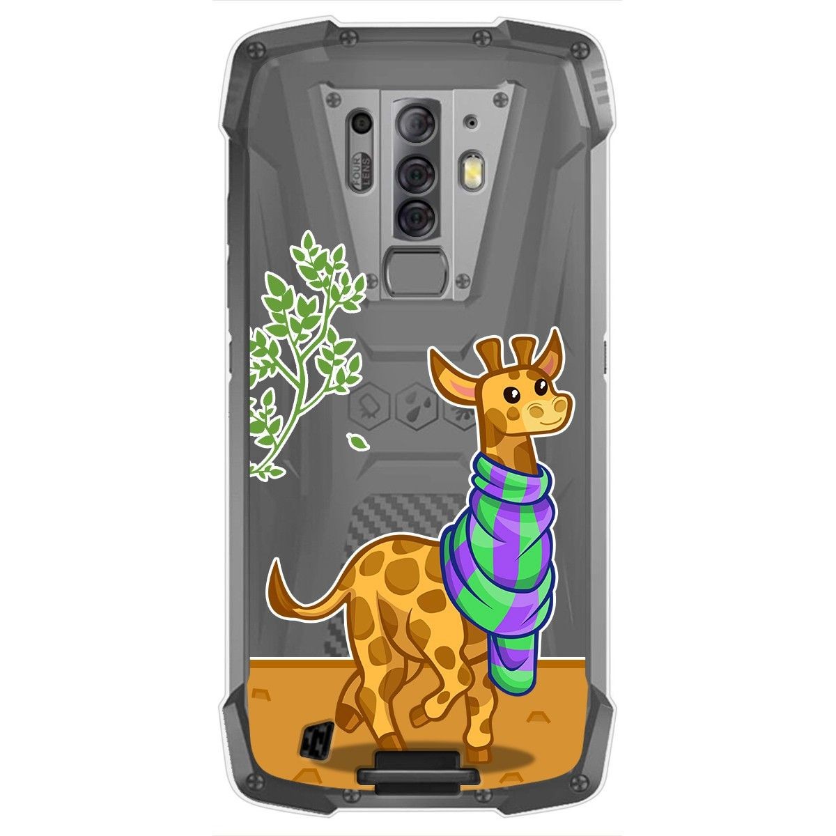 Funda Gel Transparente para Blackview BV6900 / BV6900 Pro diseño Jirafa Dibujos