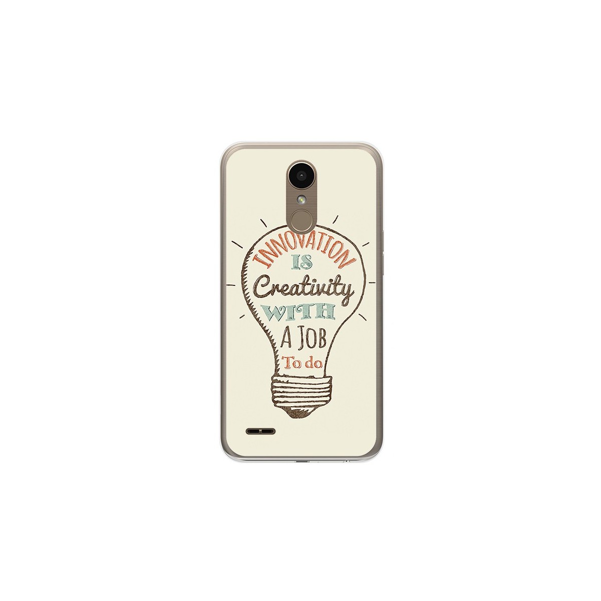 Funda Gel Tpu para Lg K10 2017 Diseño Creativity Dibujos