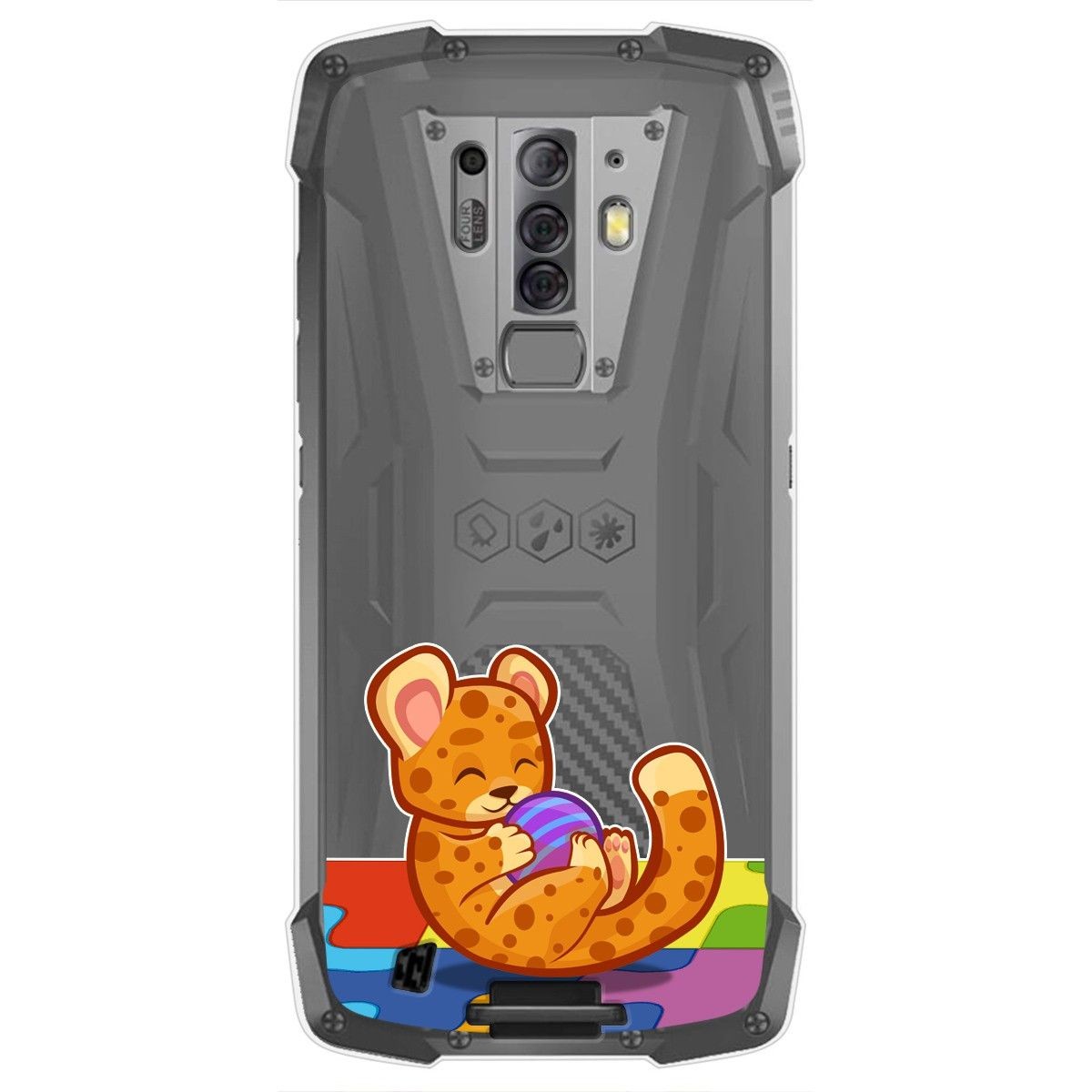 Funda Gel Transparente para Blackview BV6900 / BV6900 Pro diseño Leopardo Dibujos