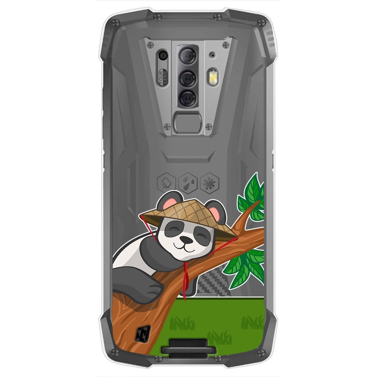 Funda Gel Transparente para Blackview BV6900 / BV6900 Pro diseño Panda Dibujos