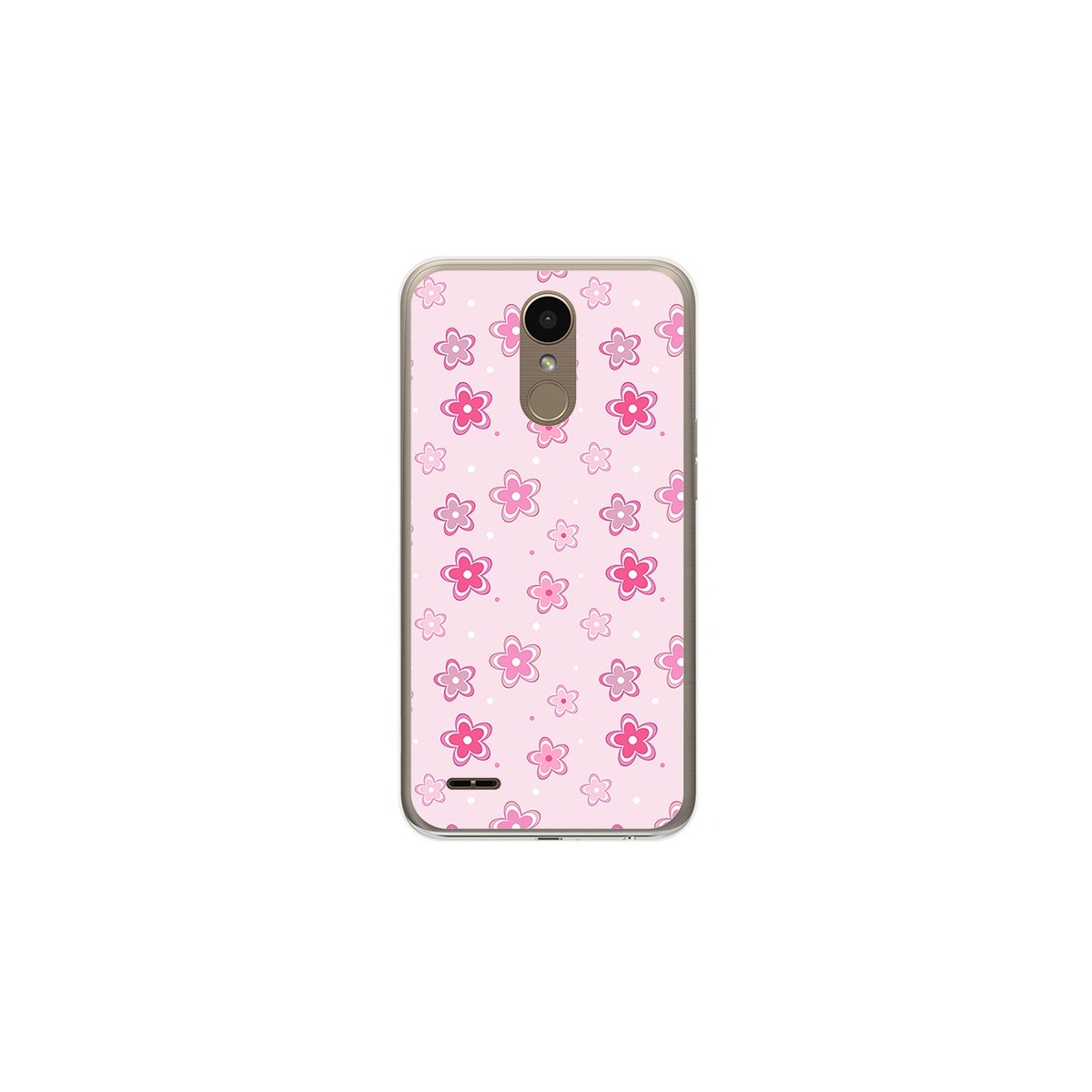 Funda Gel Tpu para Lg K10 2017 Diseño Flores Dibujos
