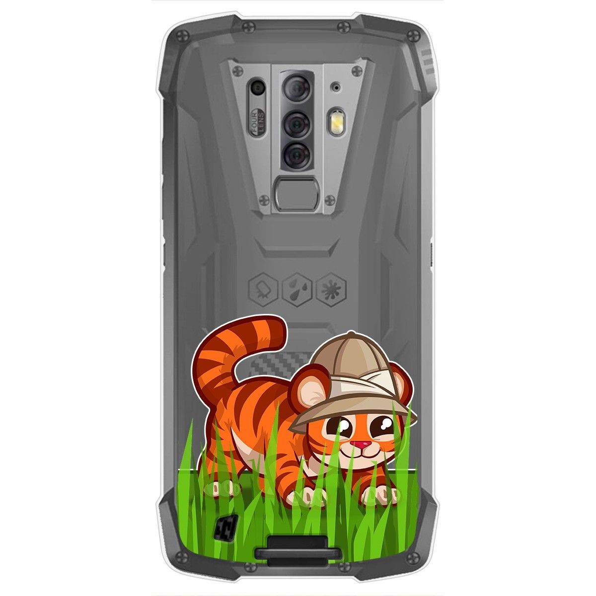 Funda Gel Transparente para Blackview BV6900 / BV6900 Pro diseño Tigre Dibujos