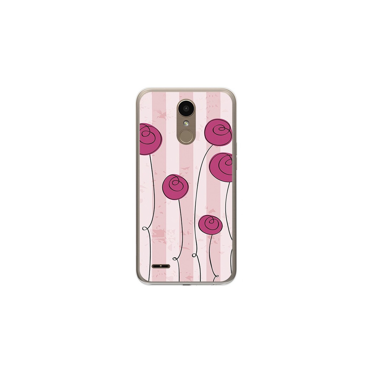 Funda Gel Tpu para Lg K10 2017 Diseño Flores Vintage Dibujos
